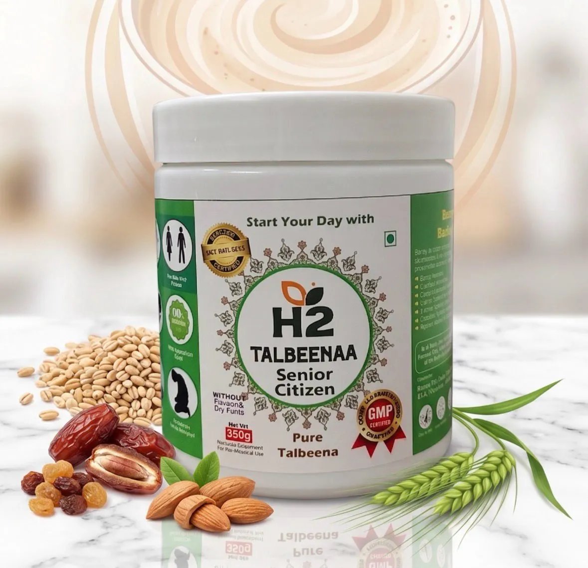 HTWO Talbeena Senior Citizen barley porridge for Talbina safety guide