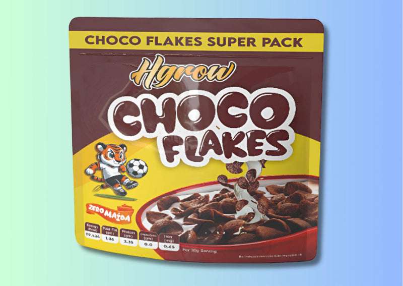 Choco Flakes breakfast Recipe: Easy Chocolate Cereal Fruit Bowl