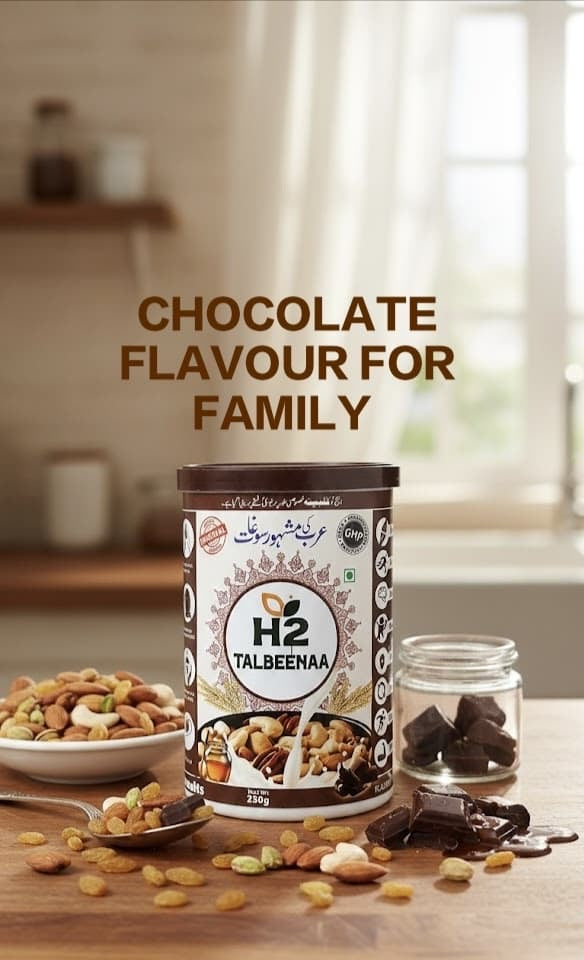 HTWO Talbeena Chocolate Porridge - Healthy & Delicious-Talbeena-Nahfa Store-Size:250g-HTWO Healthcare