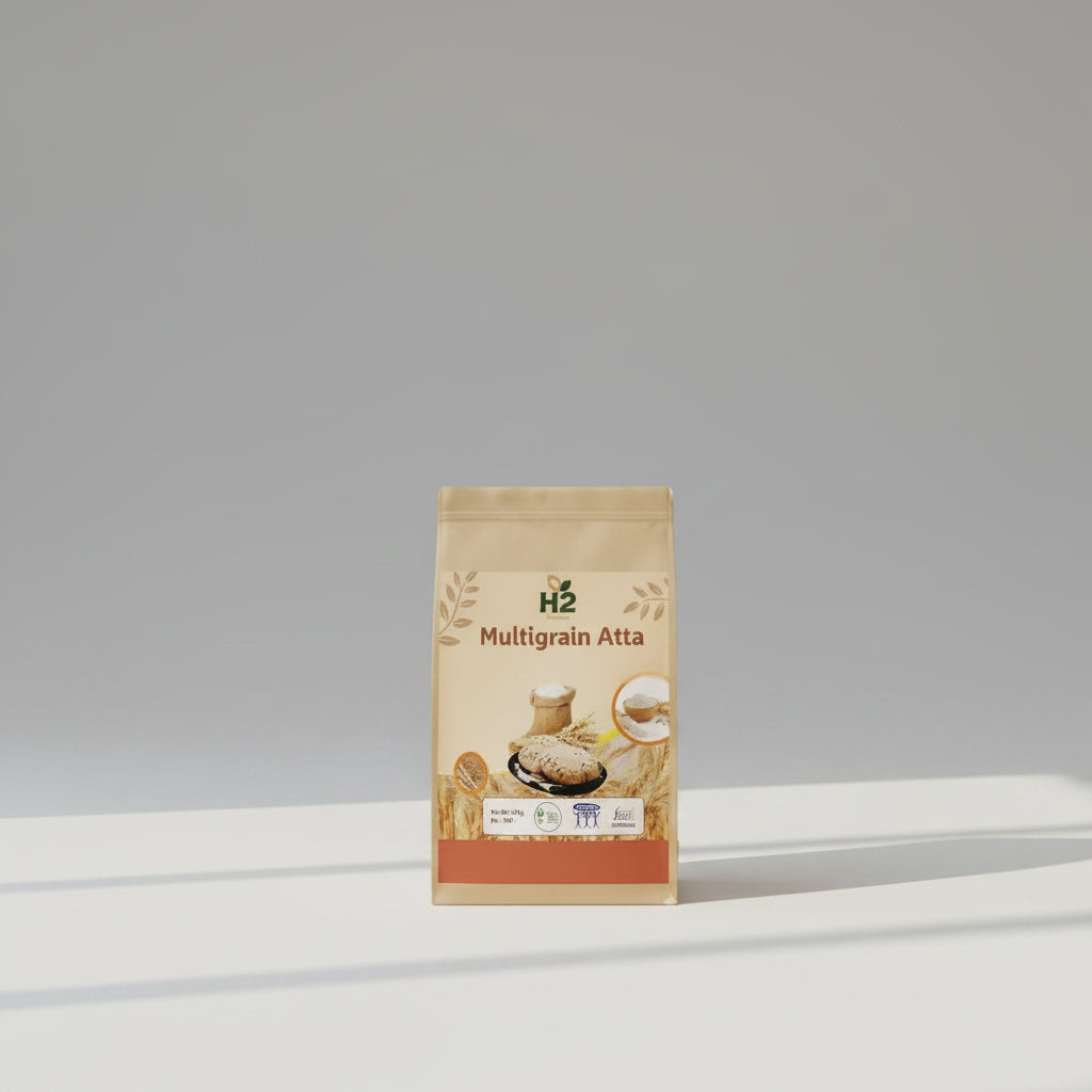 HTWO Weight Loss Atta 1Kg - Multigrain, High-Fibre Roti-Atta-Nahfa Store-HTWO Healthcare