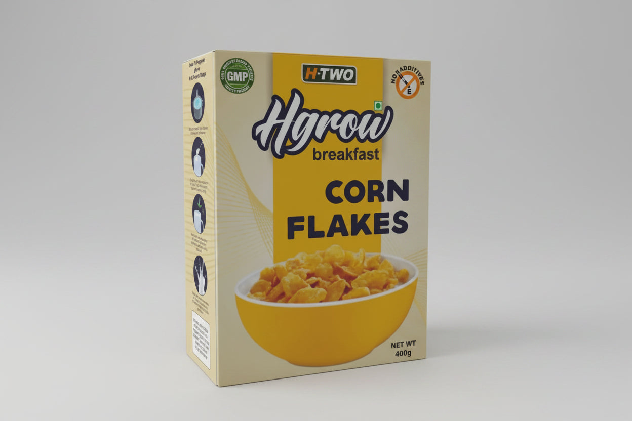 HTWO Corn Flakes 400g - Quick, Natural, Kid-Friendly Muesli-Muesli-Nahfa Store-HTWO Healthcare