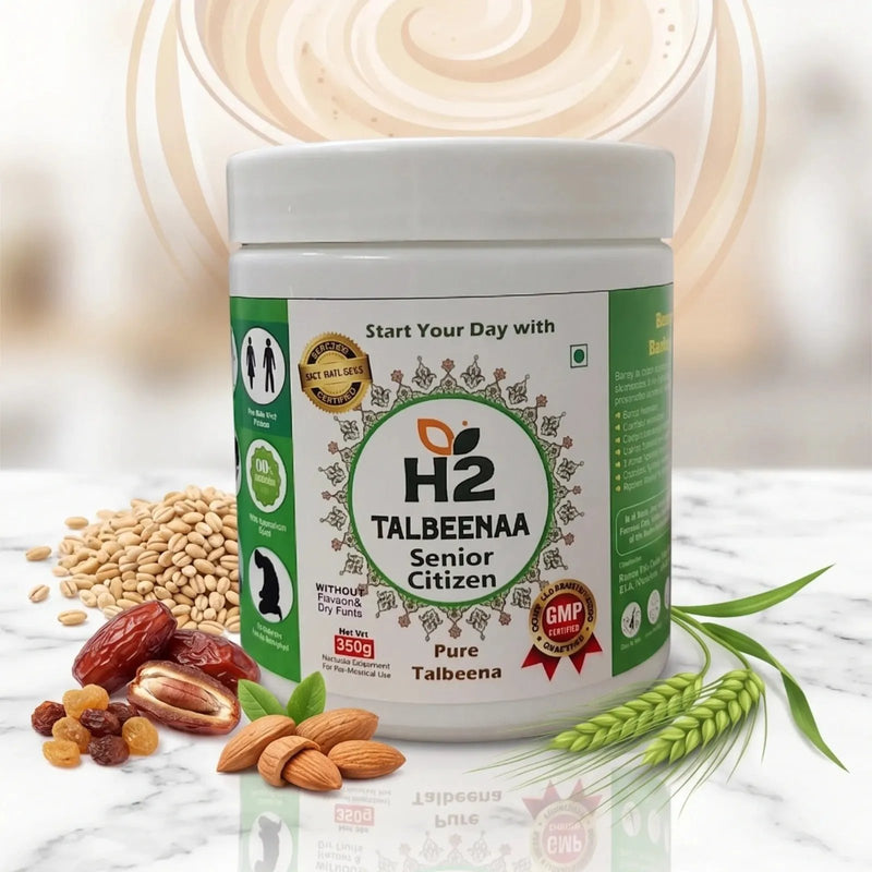 HTWO Talbeena Elaichi + Senior Citizen Combo (350g x 2)-Combo-Nahfa Store-HTWO Healthcare