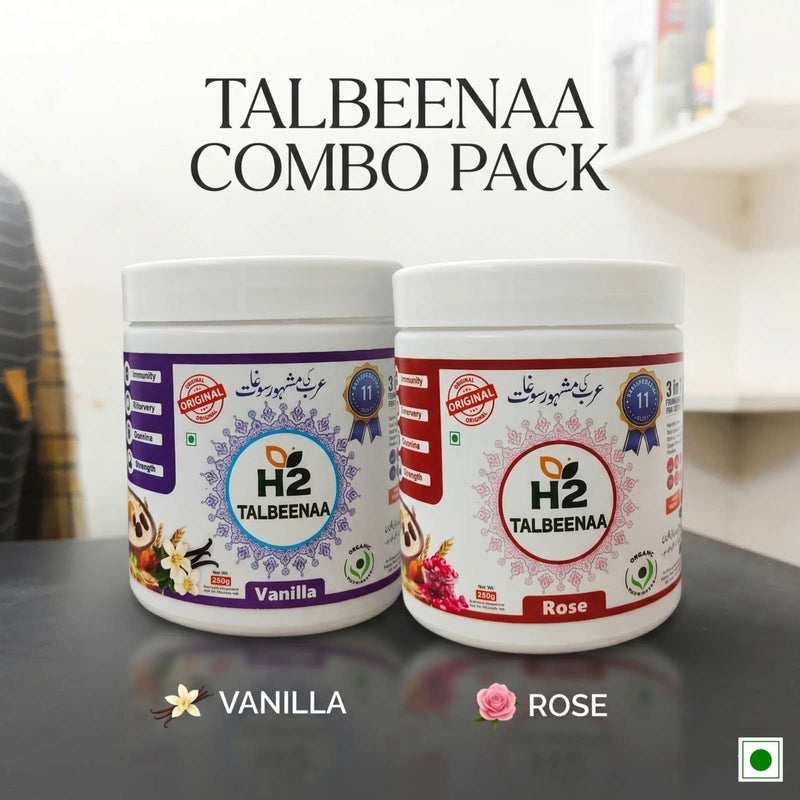 HTWO Talbeena Vanilla + Rose Combo 350g x 2