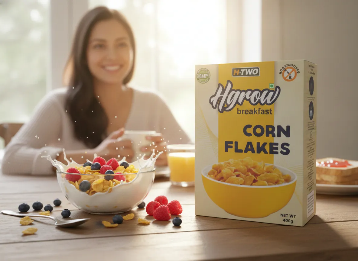 HTWO Corn Flakes 400g - Quick, Natural, Kid-Friendly Muesli-Muesli-Nahfa Store-HTWO Healthcare