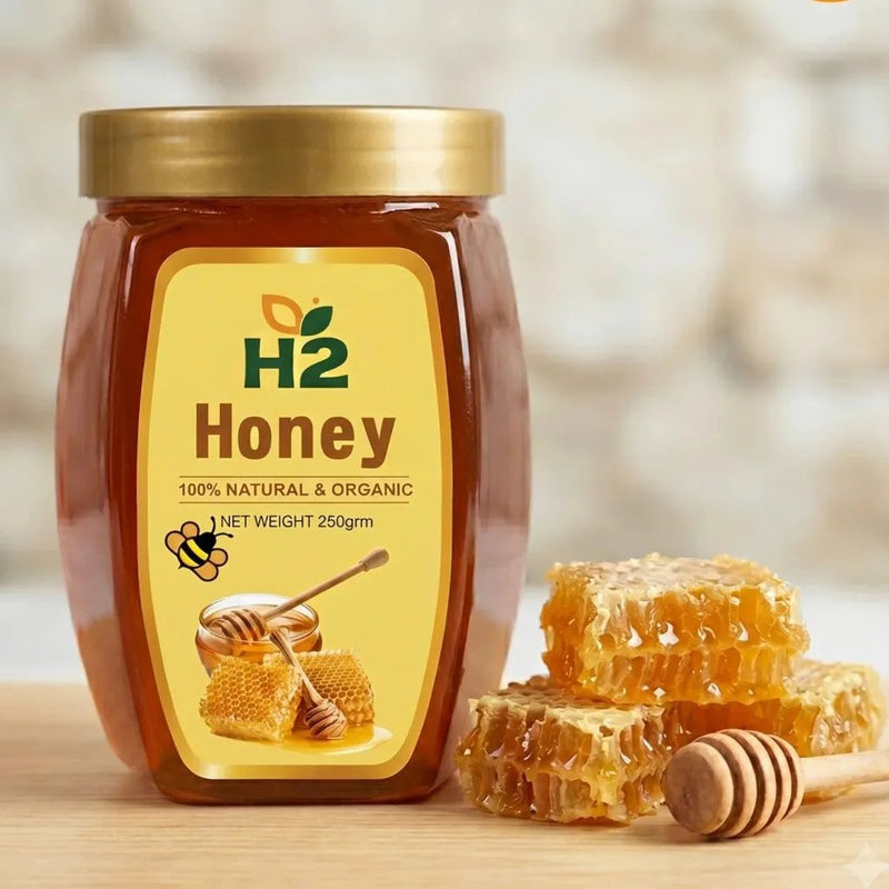 HTWO Multiflora Honey + Talbeena Senior Citizen Combo (250g + 350g)-Combo-Nahfa Store-HTWO Healthcare