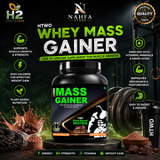 HTWO Whey Mass Gainer – High-Calorie Protein Powder for Weight Gain & Muscle Support-Sports Supplement-Nahfa Store-HTWO Healthcare