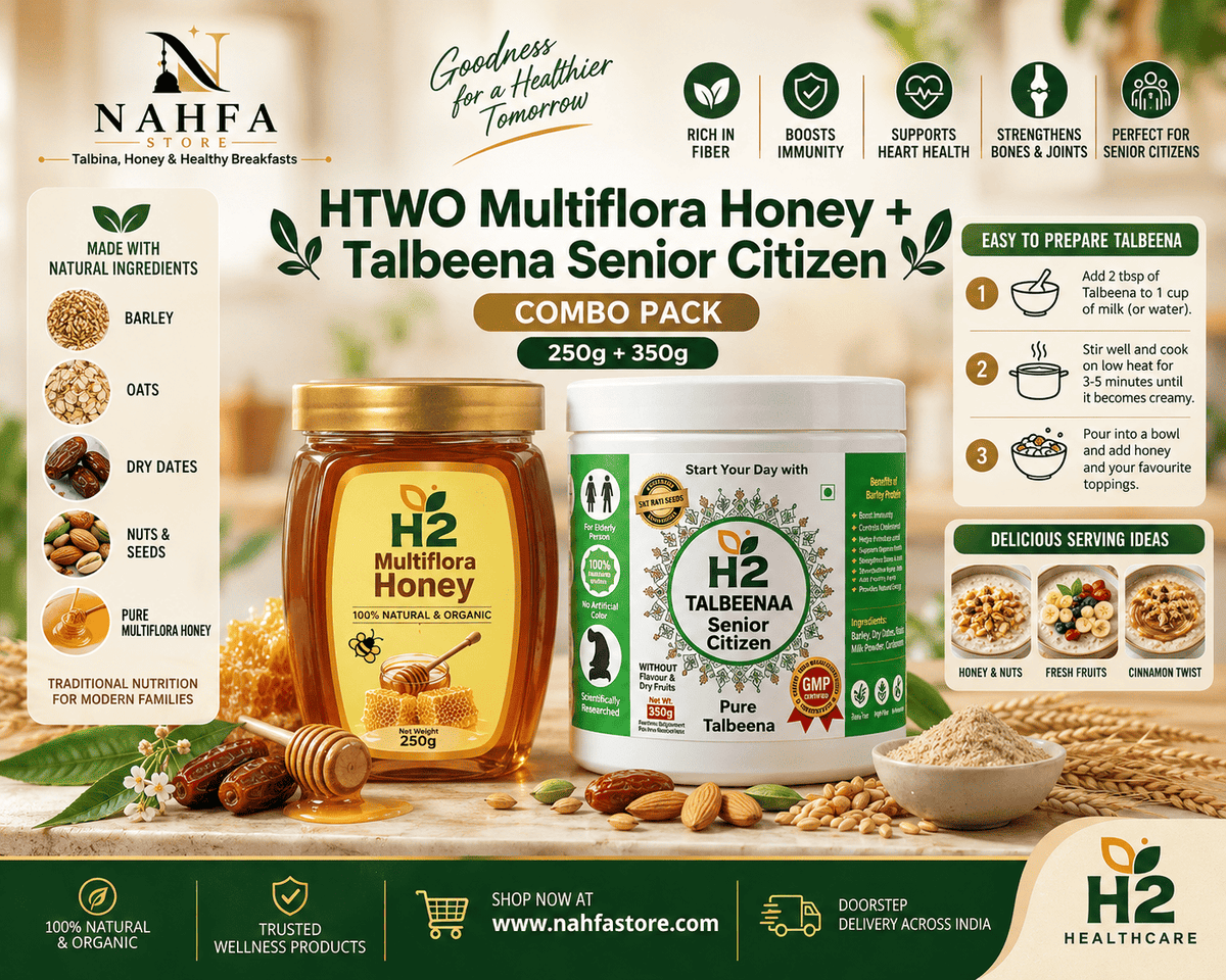 Nahfa store Multiflora Honey senior Talbeena Combo