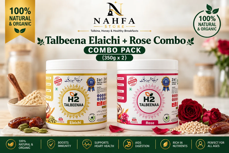 HTWO Talbeena Elaichi + Rose Combo (350g x 2)-Combo-Nahfa Store-HTWO Healthcare