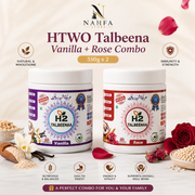 HTWO Talbeena Vanilla + Rose Combo | 350g x 2 Pack Deal-Combo-Nahfa Store-HTWO Healthcare